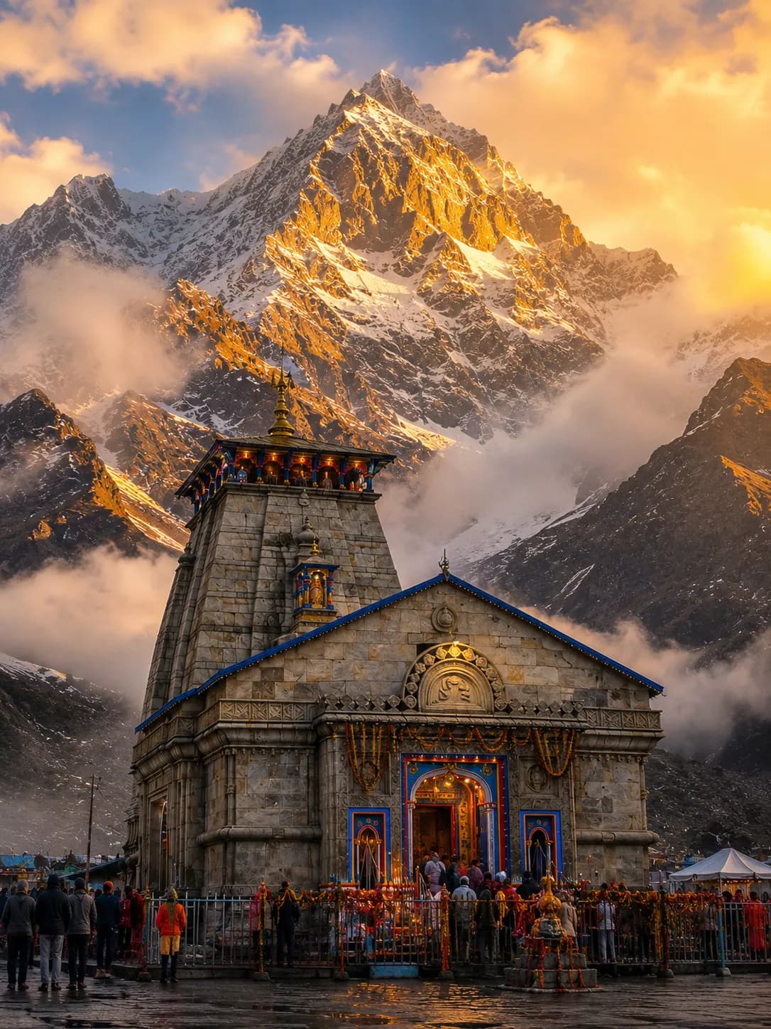 Pilgrims at the Dham